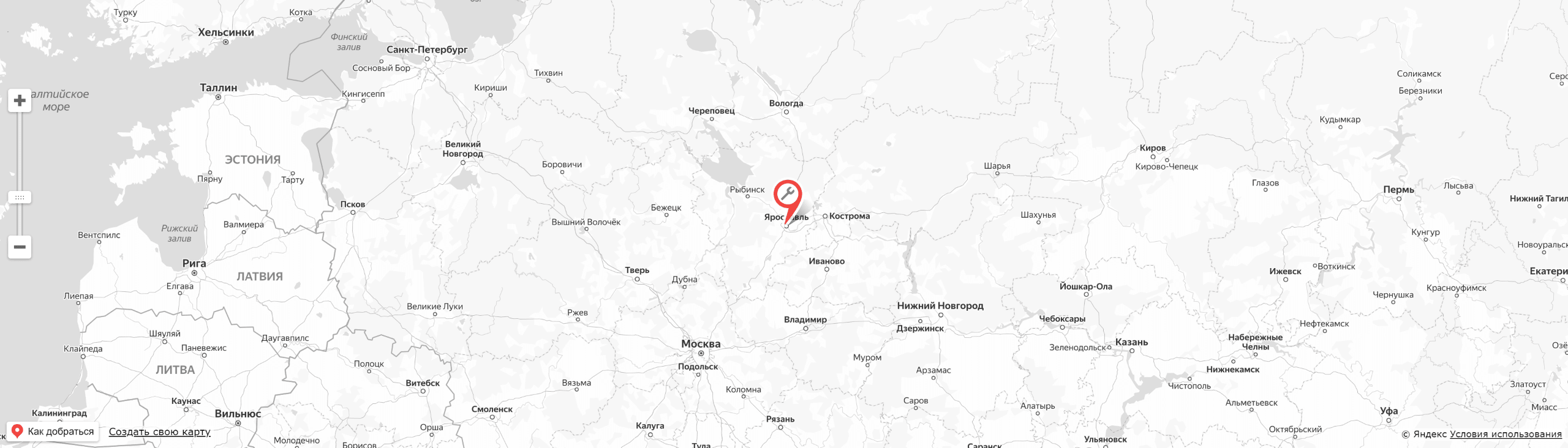 ООО «Техника и Двигатели» находится в Ярославле, 300км от Москвы